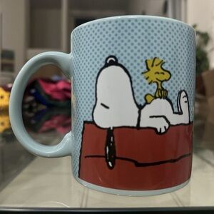 Snoopy and Woodstock Blue Mug
